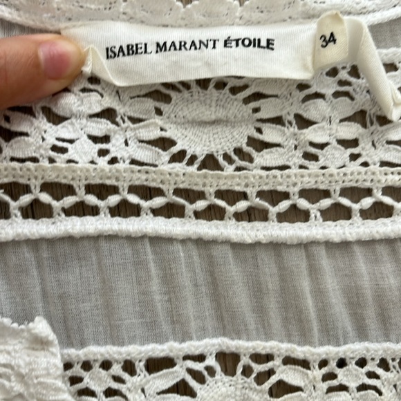 Isabel Marant Etoile Flared White Lace Dress 34 FR - Picture 3 of 5